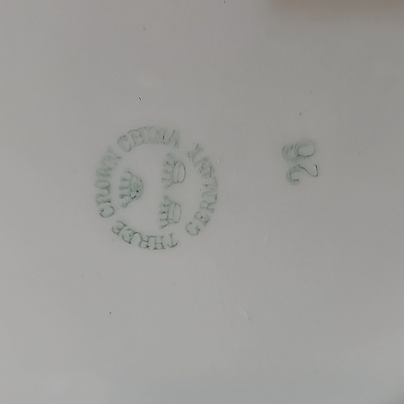 Vintage Three Crown China Germany Handpainted Ceramic Deer Elk Stag Plate - Picture 13 of 16